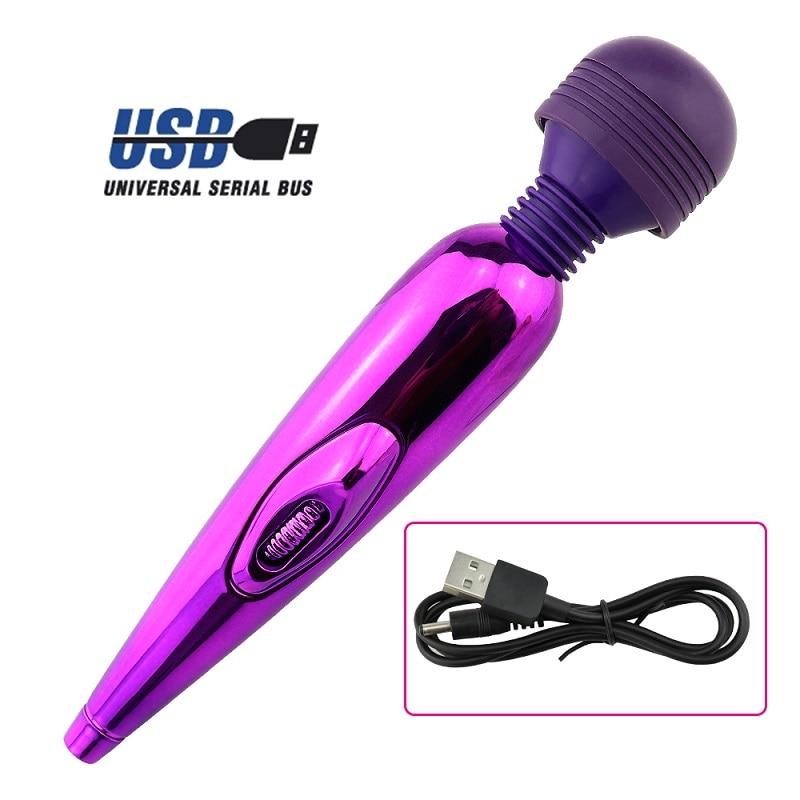 AV Vibrator Rechargeable Magic Wand Clit Massager Vagina Clitoris Stimulator  Female Masturbation Adult Sex Toys for Women - buysextoyth