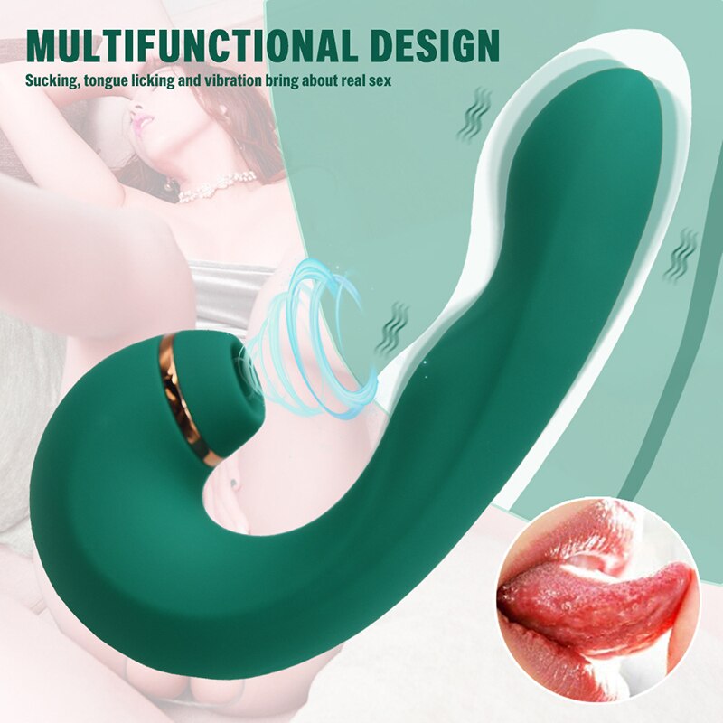 Abhoth Female Vibrator Sex Toys Sucking Vibrator 10 Frequency Vibration + Sucking G Spot Stimulation Masturbator Adult Products - buysextoyth