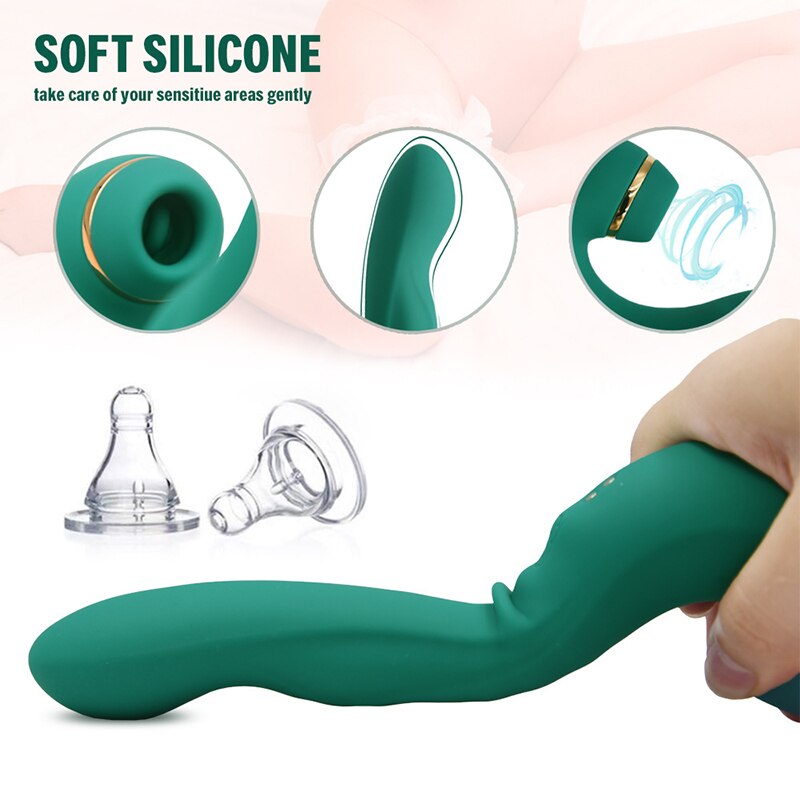 Abhoth Female Vibrator Sex Toys Sucking Vibrator 10 Frequency Vibration + Sucking G Spot Stimulation Masturbator Adult Products - buysextoyth