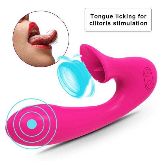 Abhoth Tongue Lick Vibrator for Women 12-speed AV Electric Massager G Point Female Vibrator Sex Machine Sexy Toys for Adults 18 - buysextoyth