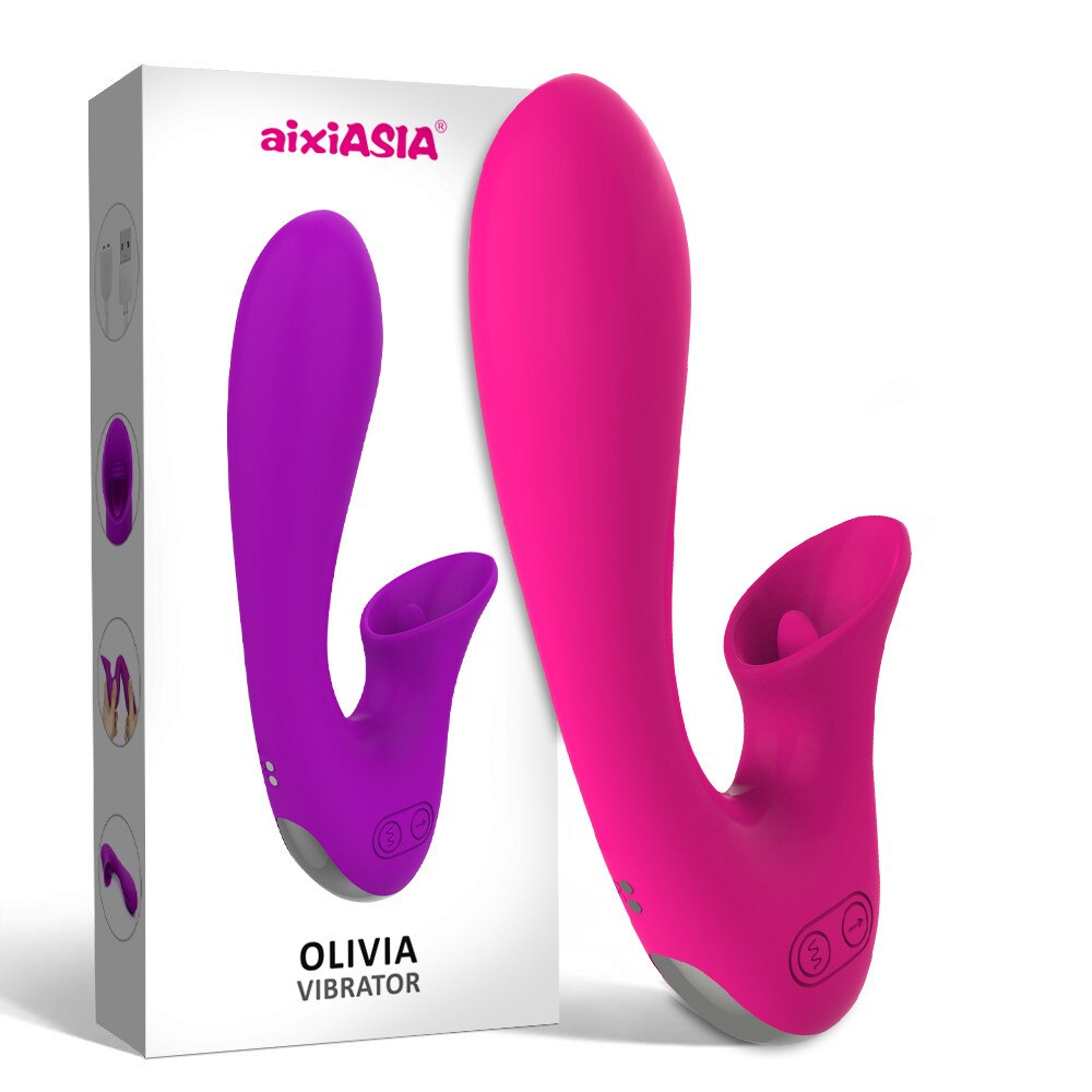 Abhoth Tongue Lick Vibrator for Women 12-speed AV Electric Massager G Point Female Vibrator Sex Machine Sexy Toys for Adults 18 - buysextoyth