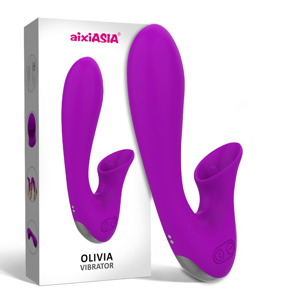 Abhoth Tongue Lick Vibrator for Women 12-speed AV Electric Massager G Point Female Vibrator Sex Machine Sexy Toys for Adults 18 - buysextoyth