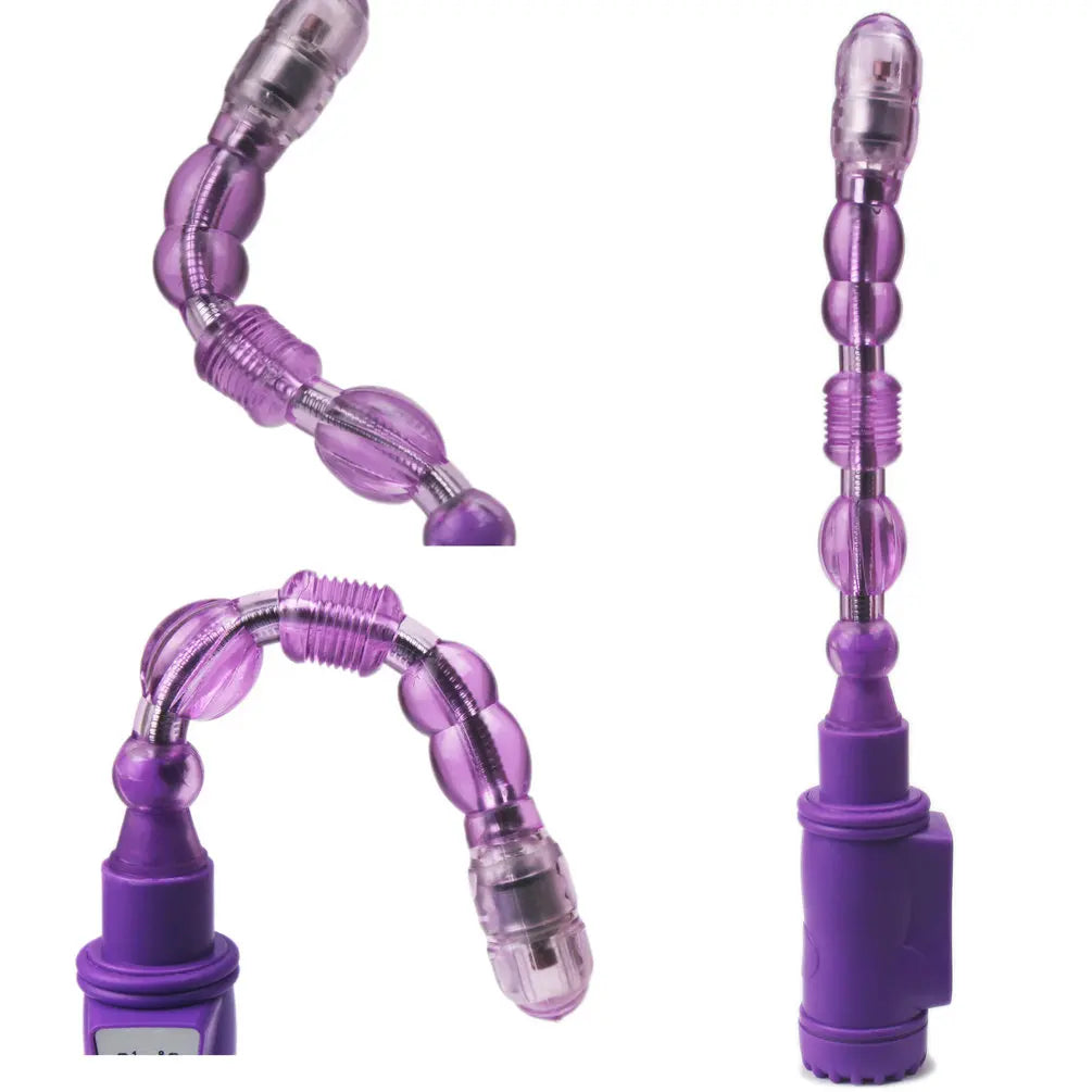 Adjustable Beaded Anal Vibrator Sex Toy For Women Tease Toys Fun Female Adult Sex Products Masturbation Sex G spot Stick Plug - buysextoyth