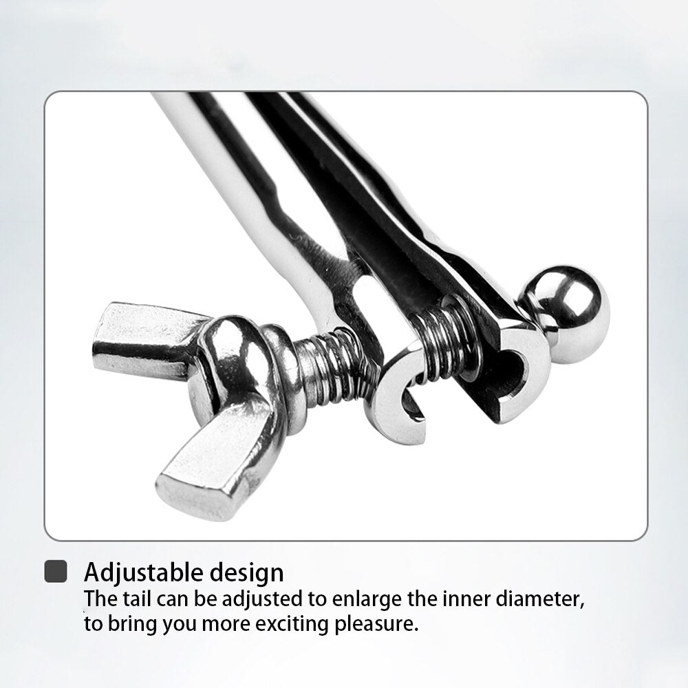 Adjustable Metal Urethral Dilators Urethral Catheter Penis Plug SM Adults Game Toy Penis Stimulator Masturbator Sex Toys For Men - buysextoyth