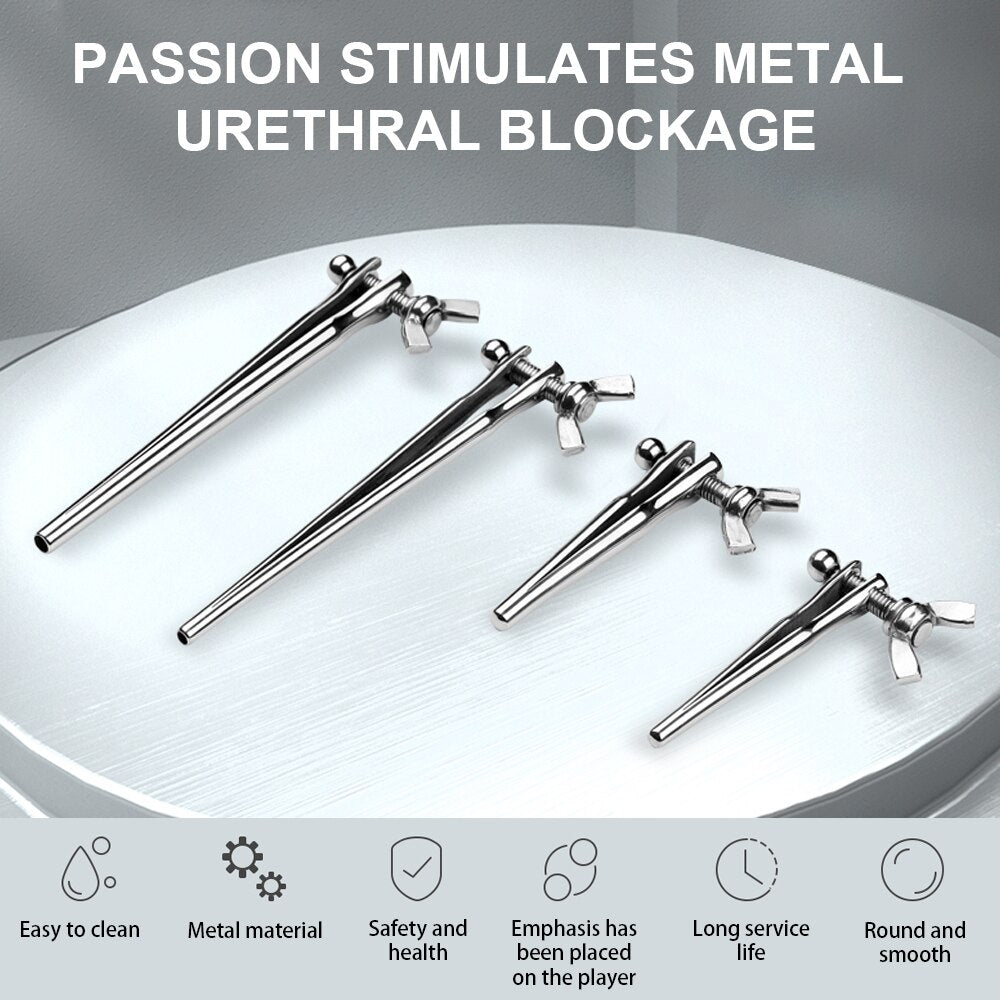 Adjustable Metal Urethral Dilators Urethral Catheter Penis Plug SM Adults Game Toy Penis Stimulator Masturbator Sex Toys For Men - buysextoyth