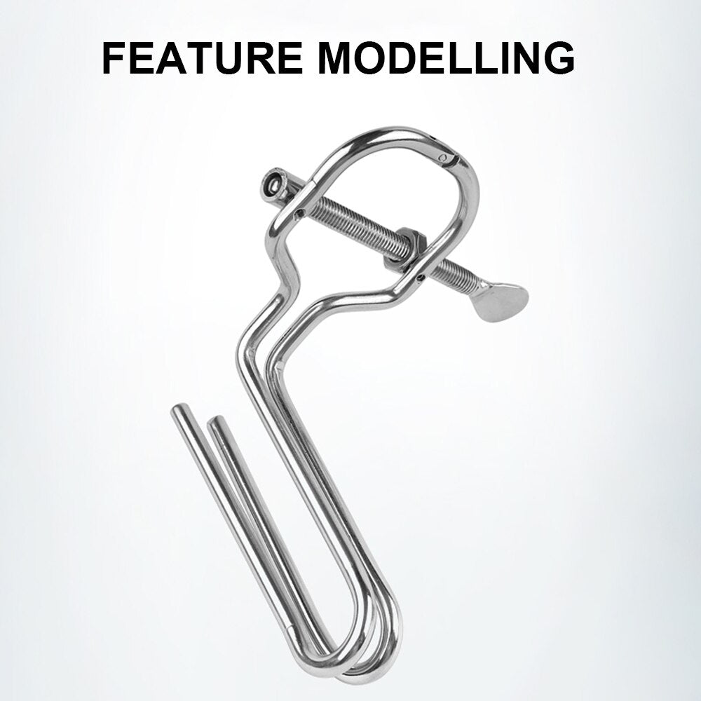 Adjustable Stainless Steel Anal Expander Vaginal Speculum BDSM Slave Anus Pussy Dilator Anal Toys Anal Vagina Enema Sex Products - buysextoyth