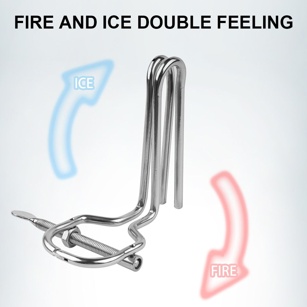 Adjustable Stainless Steel Anal Expander Vaginal Speculum BDSM Slave Anus Pussy Dilator Anal Toys Anal Vagina Enema Sex Products - buysextoyth
