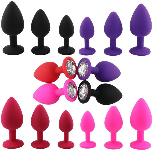 Adult Game Silicone Anal Plug Jewelry Dildo Vibrator Sex Toys for Woman Prostate Massager Bullet Vibrador Butt Plug For Men Gay - buysextoyth