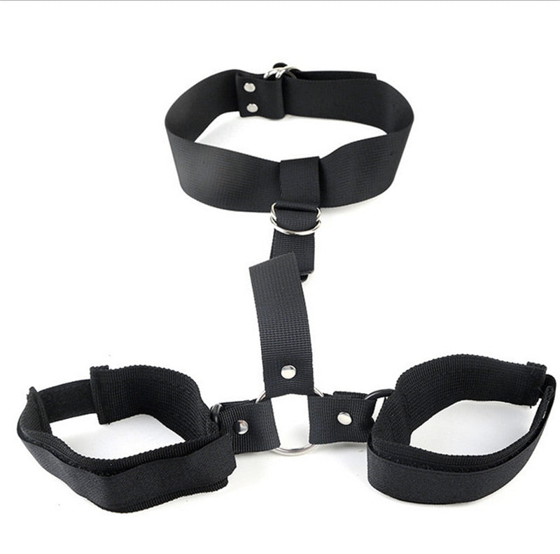 Adult Games Slave Sex Toys for Woman BDSM Bondage Restraints Adjustable Handcuffs Ankle Nylon Straps Fetish Couples Sex Products - buysextoyth