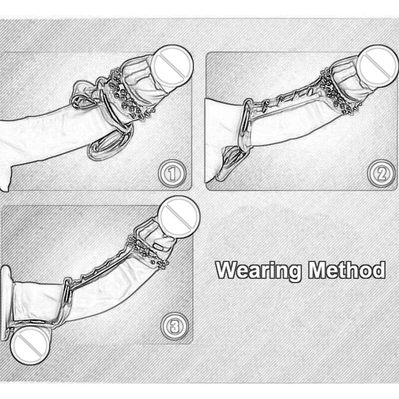 Adult Sex Products Penis Sleeve Ring Reusable Condom Delay Ejaculation Enlargement Condom Sex Toys for Men Prostate Massager - buysextoyth