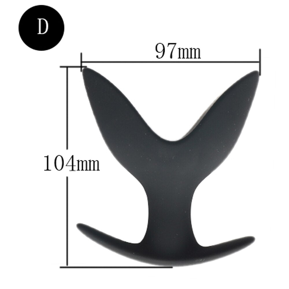Adult Toy Silicone Anal Speculum Dildo Butt Plug Adult Sex Toys Unisex Opening Hollow Anal Plug Auns Vaginal Dilator Sex Product - buysextoyth