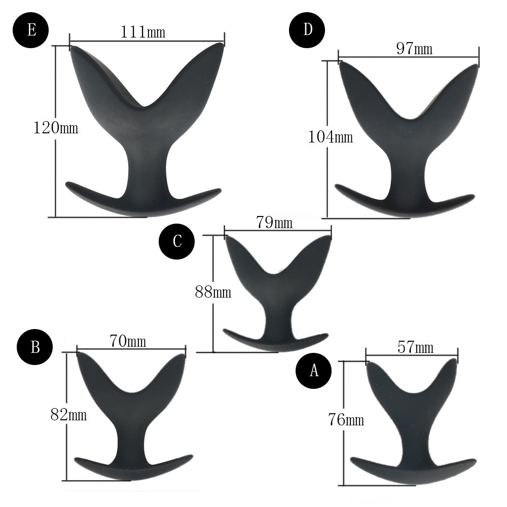 Adult Toy Silicone Anal Speculum Dildo Butt Plug Adult Sex Toys Unisex Opening Hollow Anal Plug Auns Vaginal Dilator Sex Product - buysextoyth