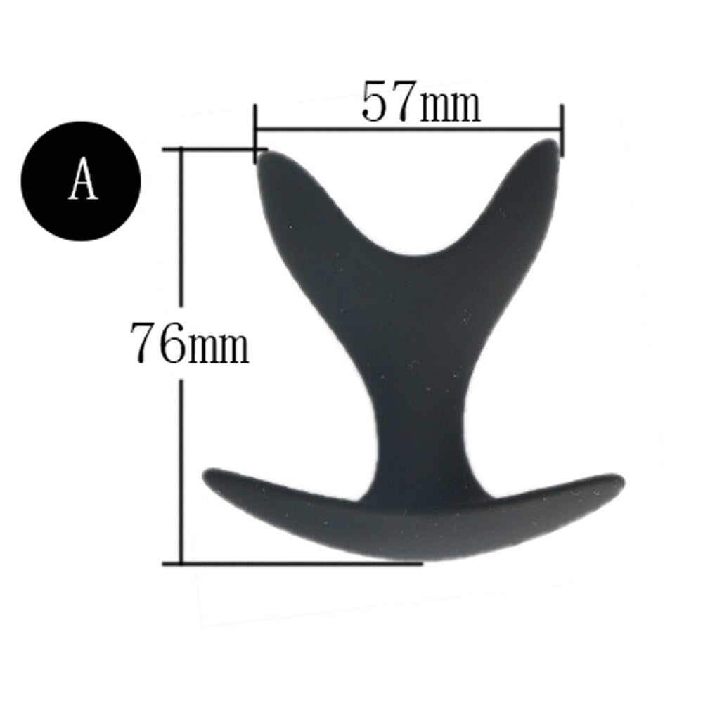 Adult Toy Silicone Anal Speculum Dildo Butt Plug Adult Sex Toys Unisex Opening Hollow Anal Plug Auns Vaginal Dilator Sex Product - buysextoyth