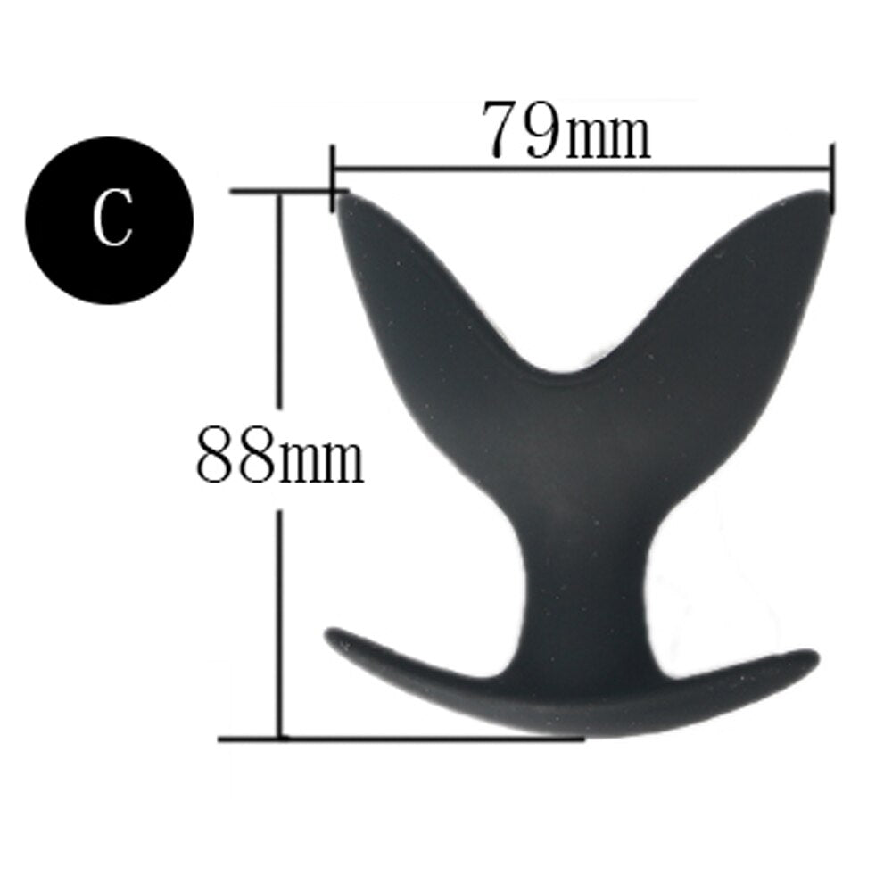 Adult Toy Silicone Anal Speculum Dildo Butt Plug Adult Sex Toys Unisex Opening Hollow Anal Plug Auns Vaginal Dilator Sex Product - buysextoyth