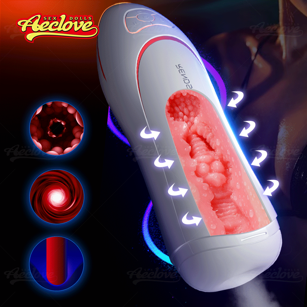 Aeclove อัตโนมัติ Vibrators Masturbation ชายถ้วย Homme Masturbator ดูดพ็อกเก็ตหี TPE ที่สมจริงช่องคลอดเพศของเล่นสำหรับผู้ชาย - buysextoyth