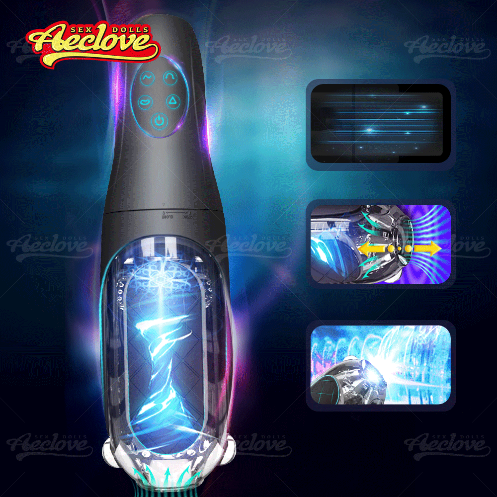 Aeclove อัตโนมัติ Vibrators สำหรับชายที่มีประสิทธิภาพหนีบและดูดพ็อกเก็ตหีชาย Masturbators ของเล่นช่องคลอดที่สมจริงนุ่ม - buysextoyth