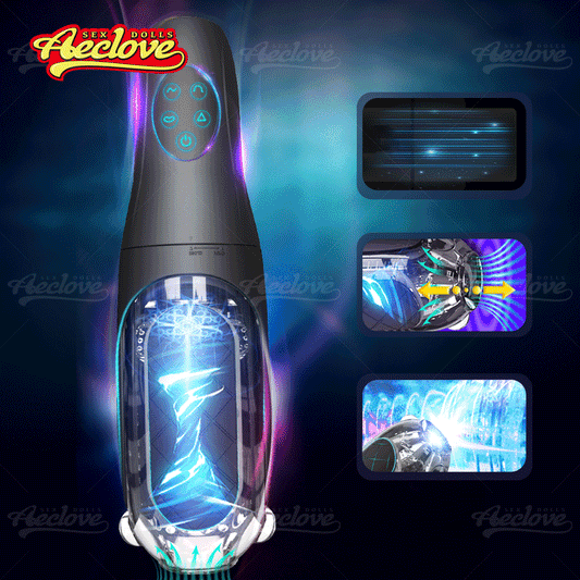 Aeclove อัตโนมัติ Vibrators สำหรับชายที่มีประสิทธิภาพหนีบและดูดพ็อกเก็ตหีชาย Masturbators ของเล่นช่องคลอดที่สมจริงนุ่ม - buysextoyth