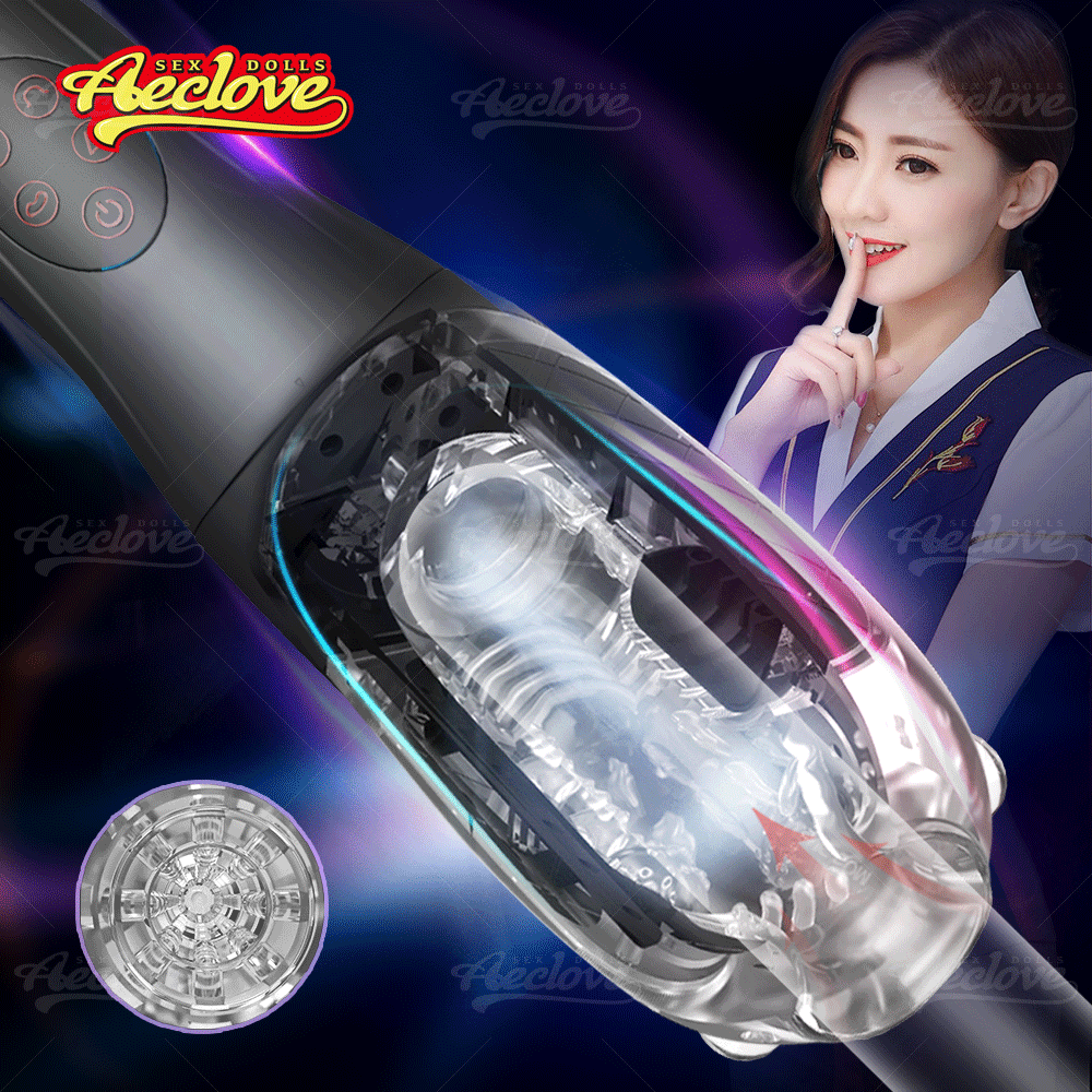 Aeclove อัตโนมัติ Vibrators สำหรับชายที่มีประสิทธิภาพหนีบและดูดพ็อกเก็ตหีชาย Masturbators ของเล่นช่องคลอดที่สมจริงนุ่ม - buysextoyth