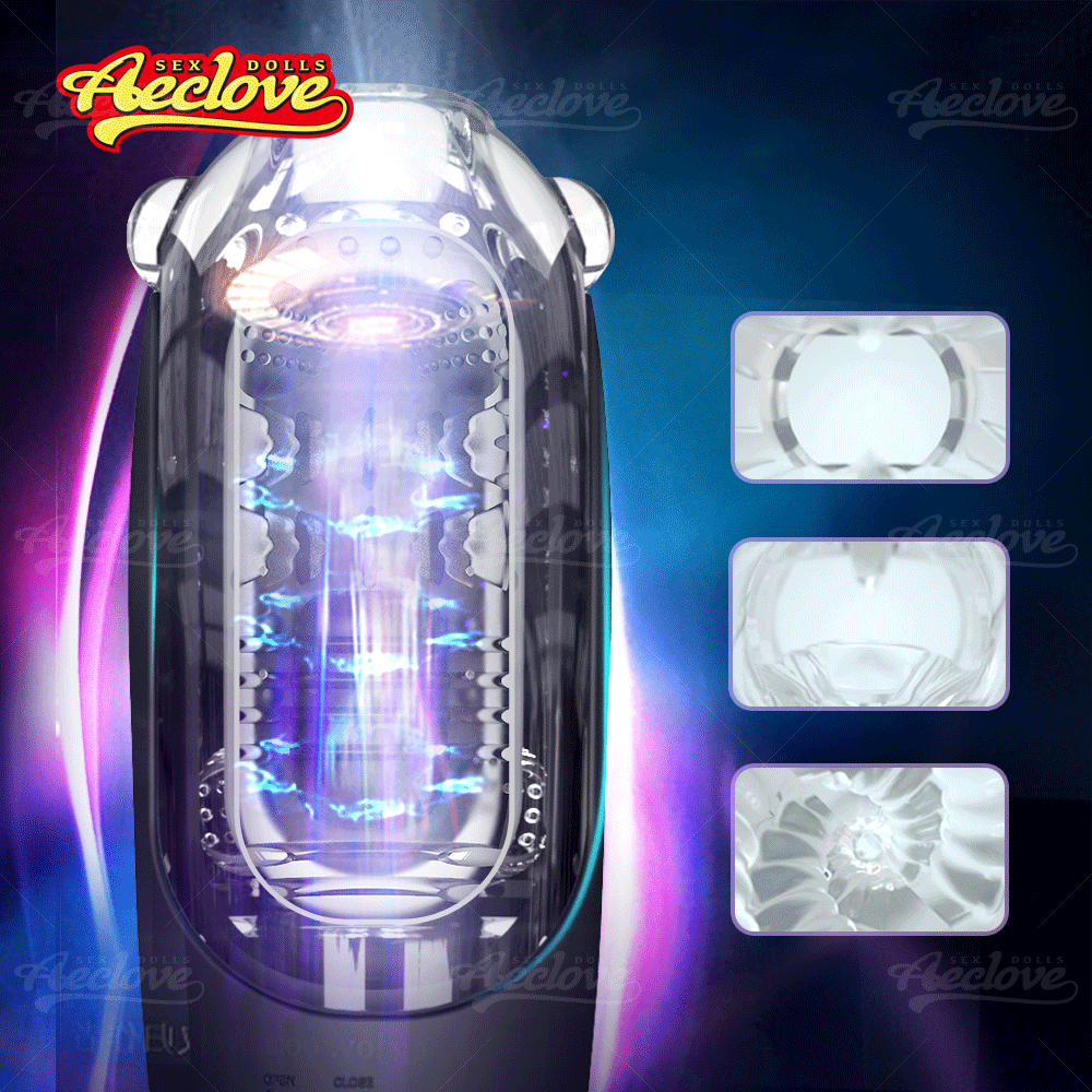 Aeclove อัตโนมัติ Vibrators สำหรับชายที่มีประสิทธิภาพหนีบและดูดพ็อกเก็ตหีชาย Masturbators ของเล่นช่องคลอดที่สมจริงนุ่ม - buysextoyth
