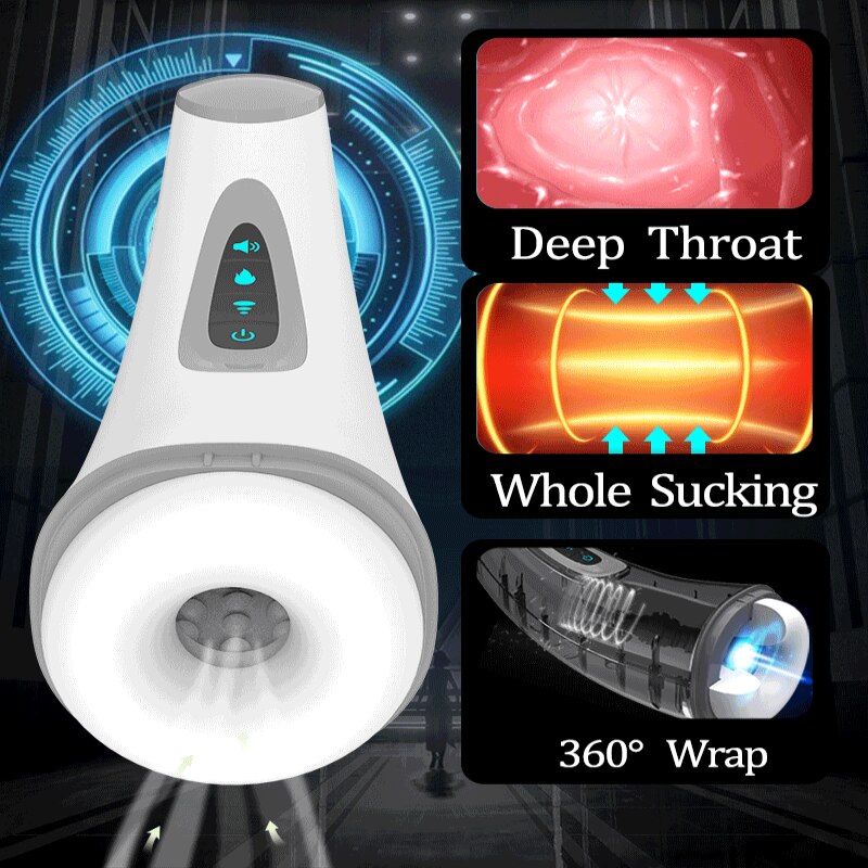 Air ดูดความร้อนชาย Masturbator อัตโนมัติสูญญากาศเซ็กซ์ทอยเร้าอารมณ์ Oral อมควยถ้วย Masturbation หีอุปกรณ์ช่วยตัวเองสำหรับผู้หญิงสำหรับ Man - buysextoyth