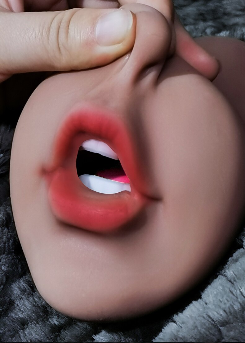 คอลึกชาย Alat Mastrubasi นุ่มสมจริงซิลิโคนเซ็กซี่ชายประดิษฐ์ช่องคลอด Anal เร้าอารมณ์อมควยผลิตภัณฑ์สำหรับผู้ใหญ่ - buysextoyth