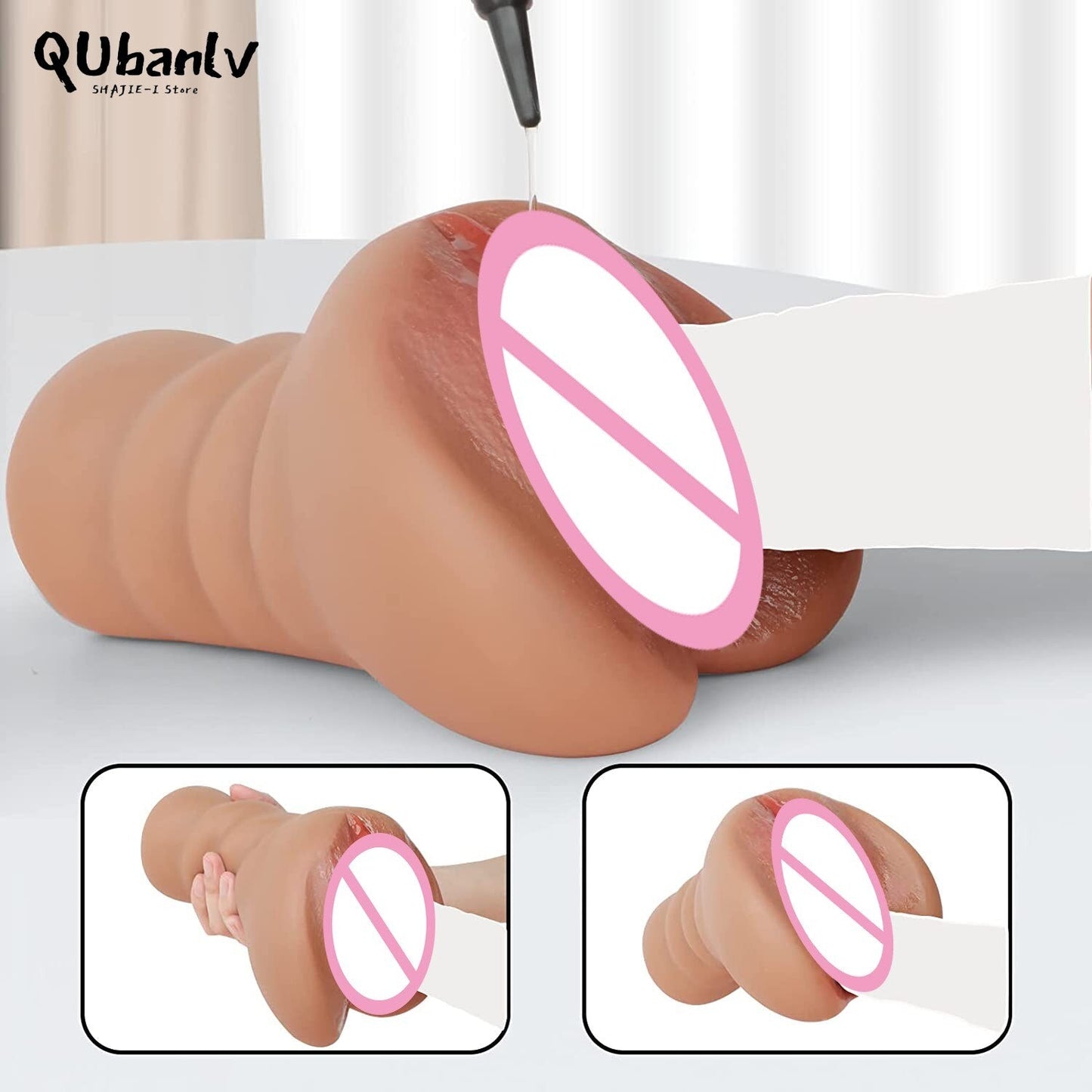 จำลองพ็อกเก็ตหีเซ็กซ์ทอยผู้ชาย Alat Mastrubasi ซิลิโคนจริงช่องคลอดประดิษฐ์ Anal Sex ผลิตภัณฑ์สำหรับผู้ใหญ่ของเล่น Xxx - buysextoyth