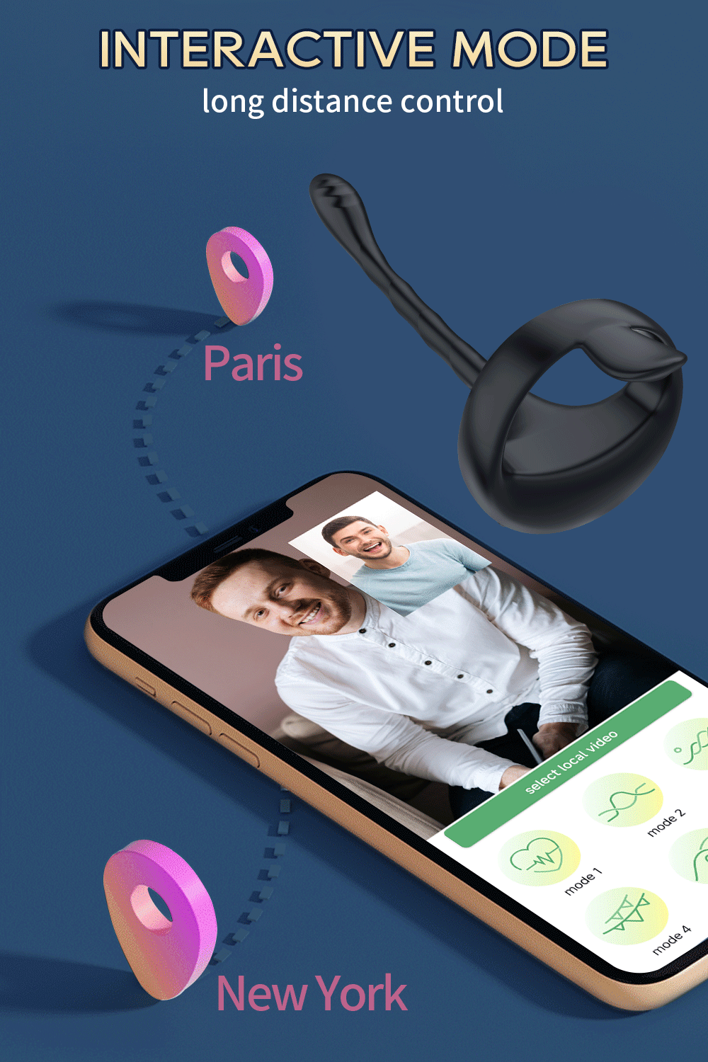 แหวนอวัยวะเพศชาย Anal Butt Plug ชายต่อมลูกหมากนวด App รีโมทคอนโทรลไร้สายระยะไกล Cockring Vibrator Masturbator ผู้ใหญ่เซ็กซ์ทอยสำหรับชาย - buysextoyth