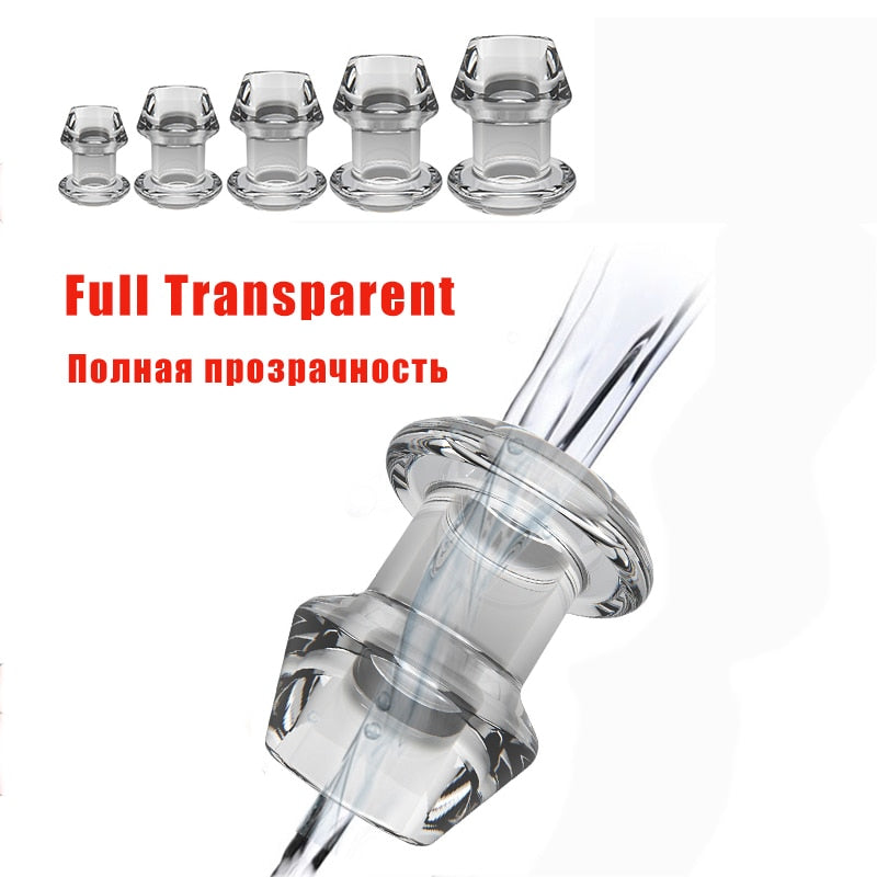 Anal Extender Hollow Butt Plug Anal Prostate Massager Sex Toys for Women Men Anus Expanding Anal Dilator Vaginal Stimulator - buysextoyth