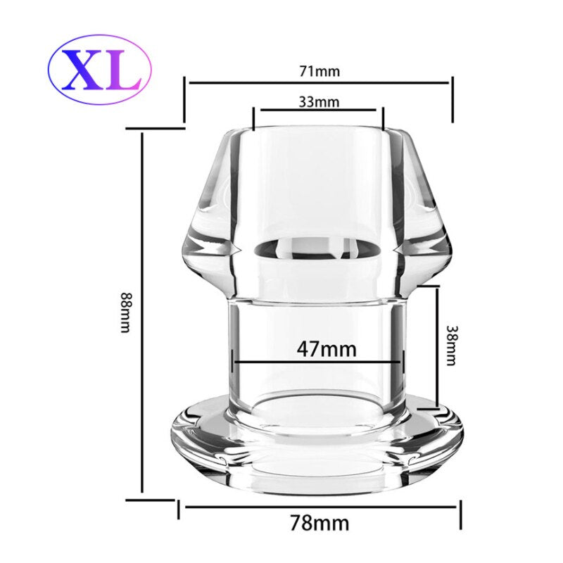 Anal Extender Hollow Butt Plug Anal Prostate Massager Sex Toys for Women Men Anus Expanding Anal Dilator Vaginal Stimulator - buysextoyth