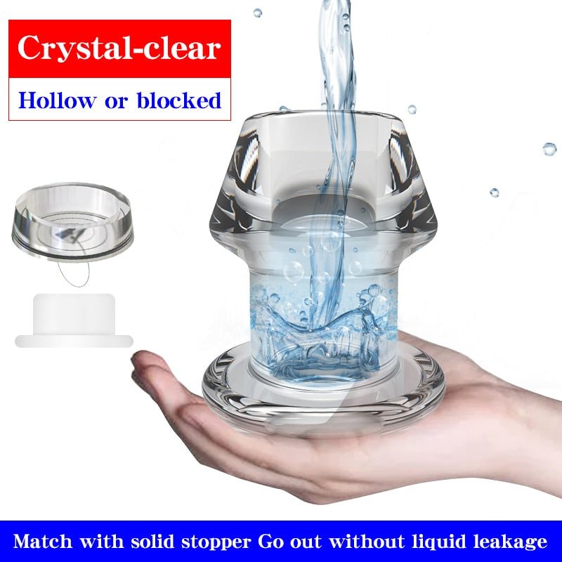 Anal Extender Hollow Butt Plug Anal Prostate Massager Sex Toys for Women Men Anus Expanding Anal Dilator Vaginal Stimulator - buysextoyth