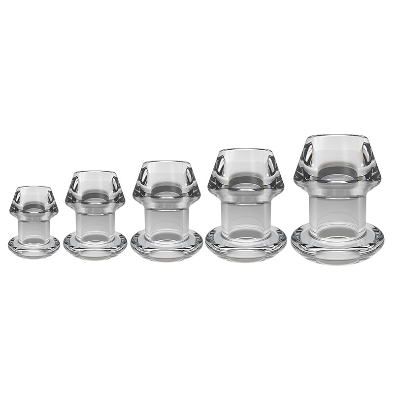 Anal Extender Hollow Butt Plug Anal Prostate Massager Sex Toys for Women Men Anus Expanding Anal Dilator Vaginal Stimulator - buysextoyth