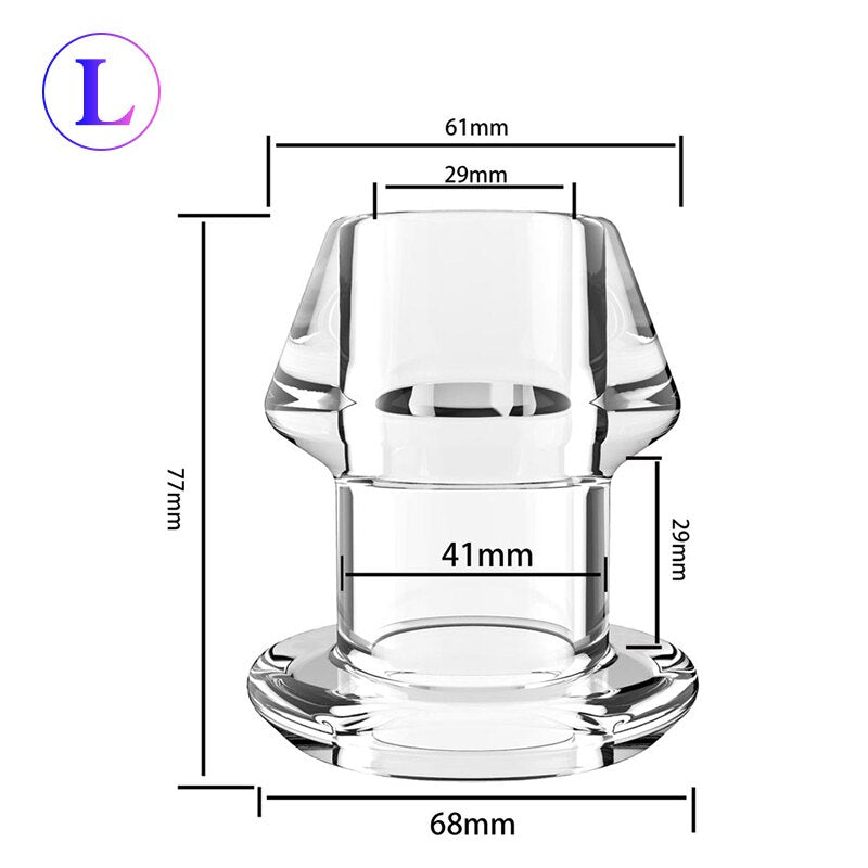 Anal Extender Hollow Butt Plug Anal Prostate Massager Sex Toys for Women Men Anus Expanding Anal Dilator Vaginal Stimulator - buysextoyth