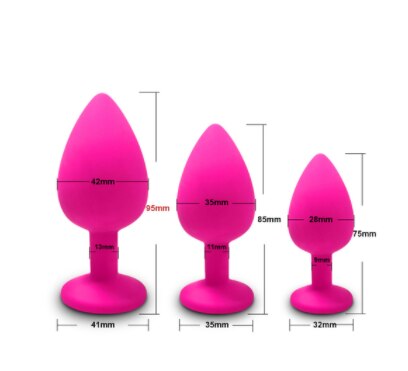 Anal Plug Butt Sex Toys for Women Men Soft Silicone Prostate Massager Mini Erotic Bullet Vibrator Anal Toys for Adults 18 - buysextoyth