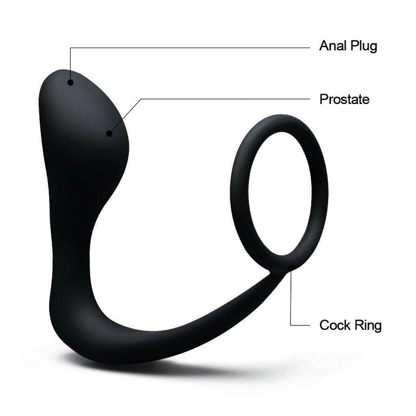 Anal Plug ชายต่อมลูกหมากนวด Cock แหวน Anal ปลั๊ก Dildo G-Spot Butt Plug ผู้ใหญ่ของเล่น Anal ของเล่นสำหรับผู้หญิง Man เกย์ Sex Shop - buysextoyth