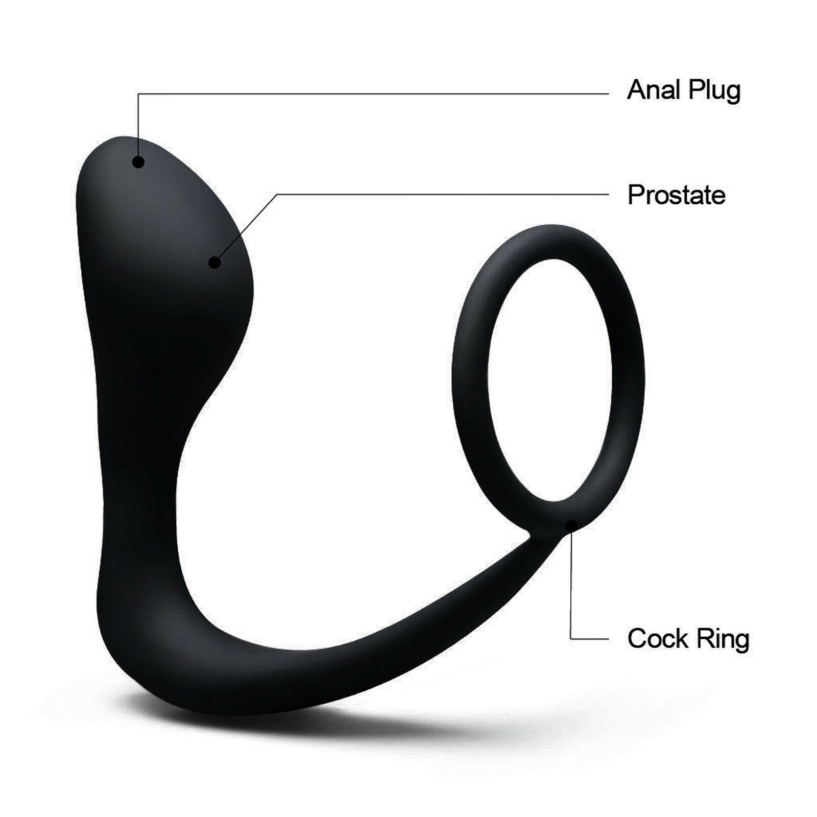 Anal Plug ชายต่อมลูกหมากนวด Cock แหวน Anal ปลั๊ก Dildo G-Spot Butt Plug ผู้ใหญ่ของเล่น Anal ของเล่นสำหรับผู้หญิง Man เกย์ Sex Shop - buysextoyth