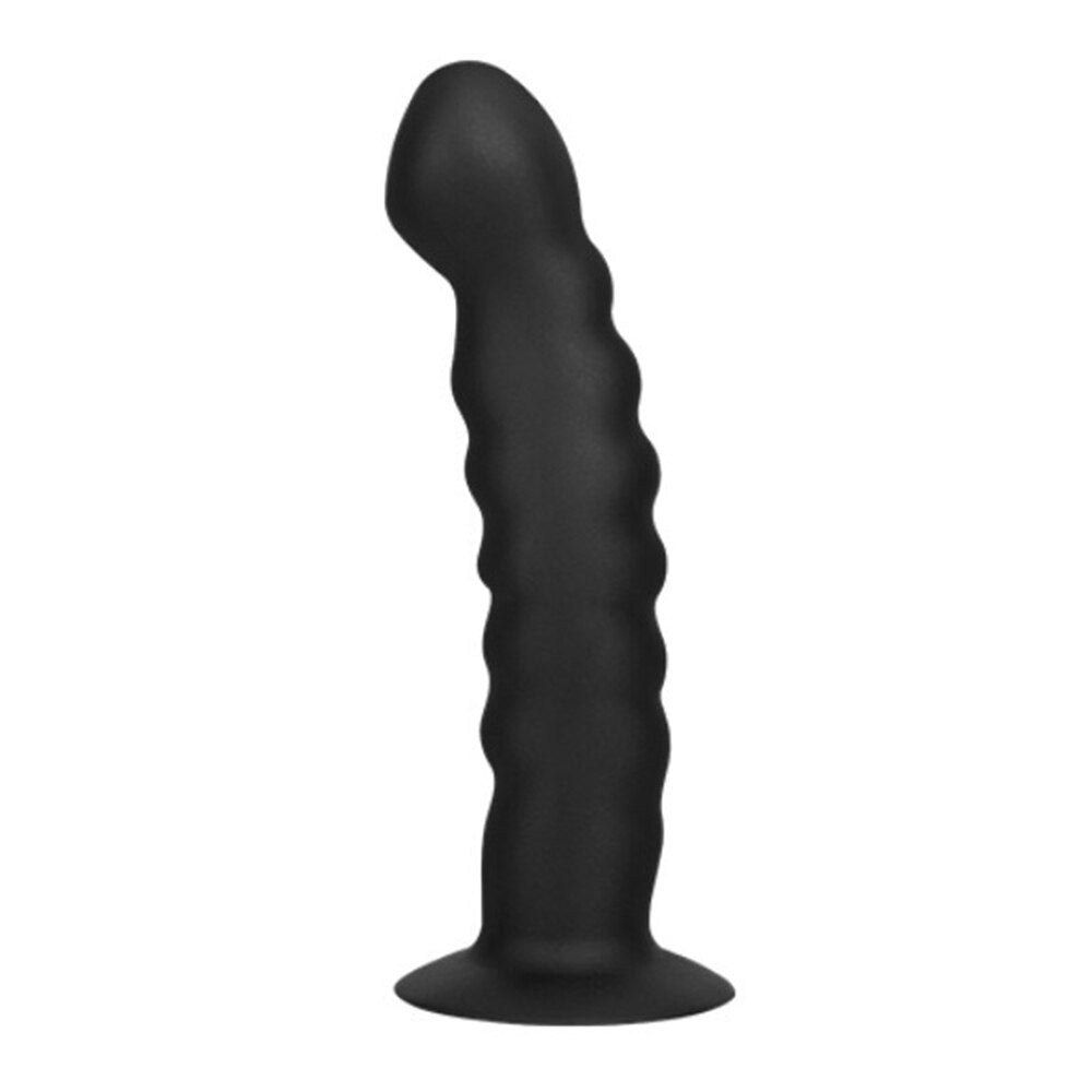 Anal Plug Prostate Massager Sex Products Vaginal Stimulator with Strong Sucker Silicone Bead Dildo Sex Toys for Man and Woman - buysextoyth