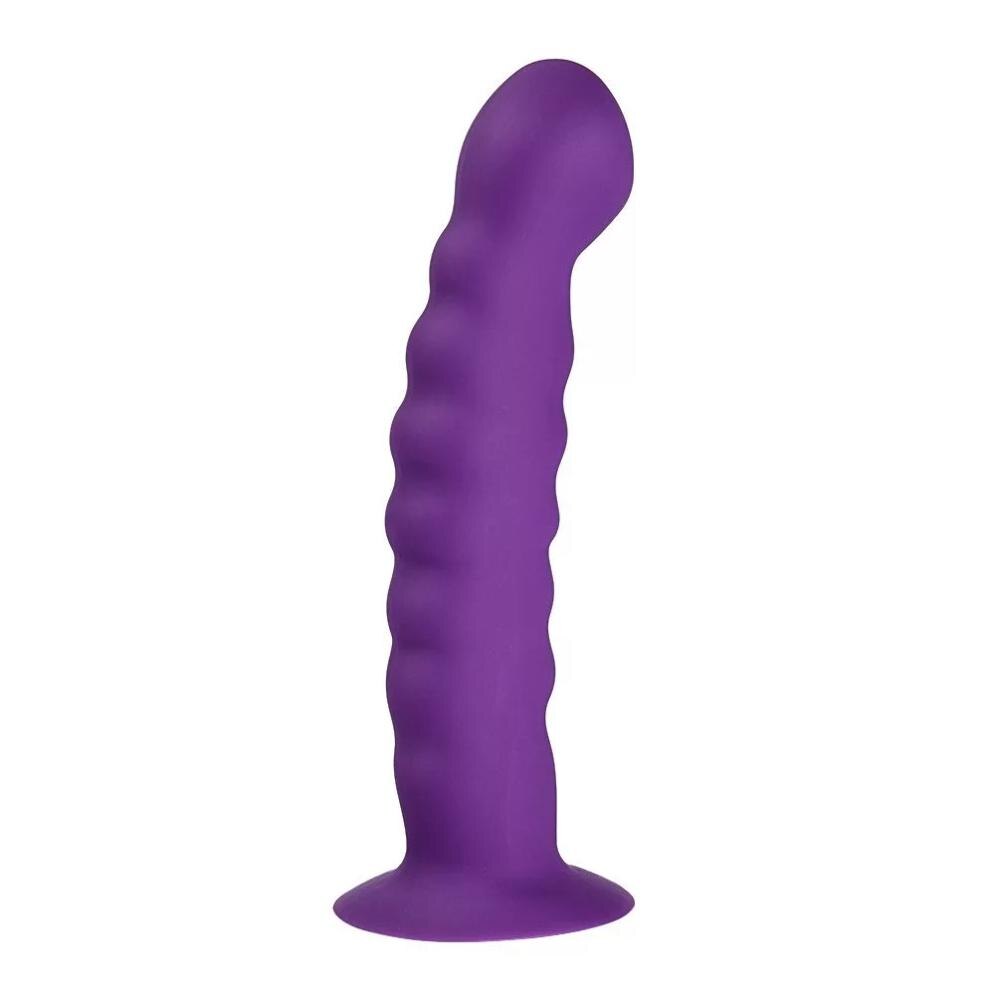 Anal Plug Prostate Massager Sex Products Vaginal Stimulator with Strong Sucker Silicone Bead Dildo Sex Toys for Man and Woman - buysextoyth