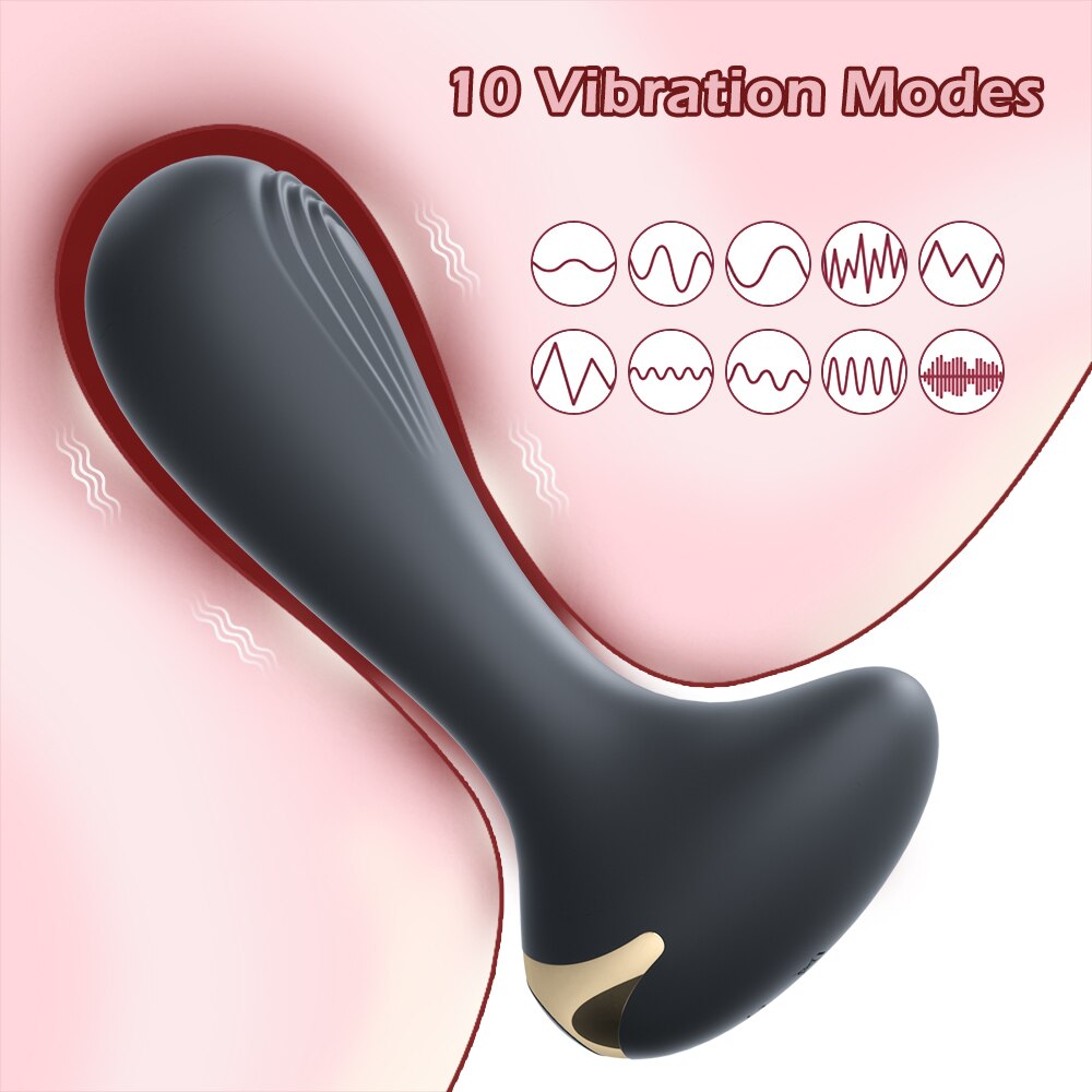 Anal Plug Vibrator หญิงเร้าอารมณ์ Butt Plug สำหรับผู้หญิงชายหญิง Buttplug ซิลิโคนเซ็กซ์ทอยสำหรับ Man หรือเกย์ - buysextoyth