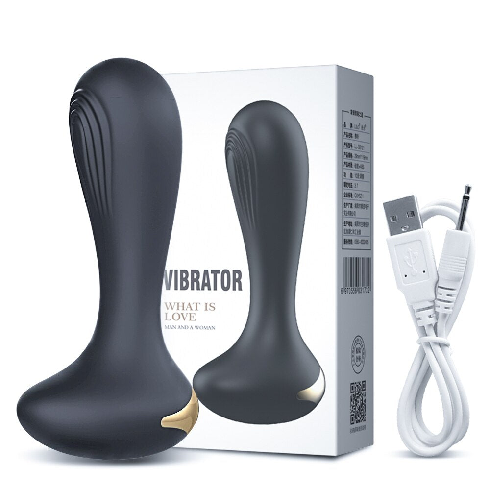 Anal Plug Vibrator หญิงเร้าอารมณ์ Butt Plug สำหรับผู้หญิงชายหญิง Buttplug ซิลิโคนเซ็กซ์ทอยสำหรับ Man หรือเกย์ - buysextoyth