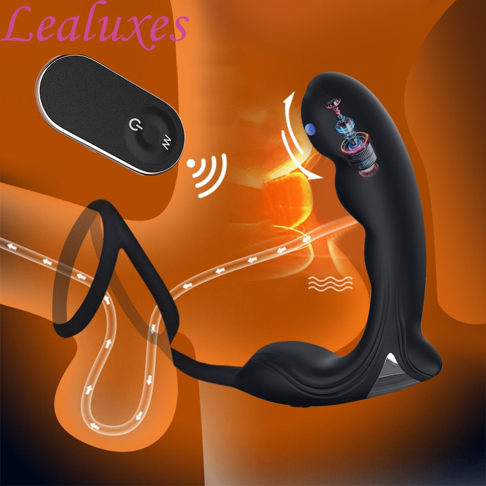 นวดต่อมลูกหมาก Anal Plug Vibrator เพศของเล่นสำหรับชาย Remote Butt Plug Delay Ejaculation Cock แหวนชาย Masturbator ผู้ใหญ่ Sex ของเล่น - buysextoyth