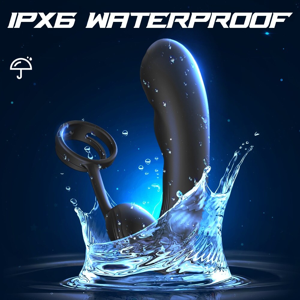 นวดต่อมลูกหมาก Anal Plug Vibrator เพศของเล่นสำหรับชาย Remote Butt Plug Delay Ejaculation Cock แหวนชาย Masturbator ผู้ใหญ่ Sex ของเล่น - buysextoyth