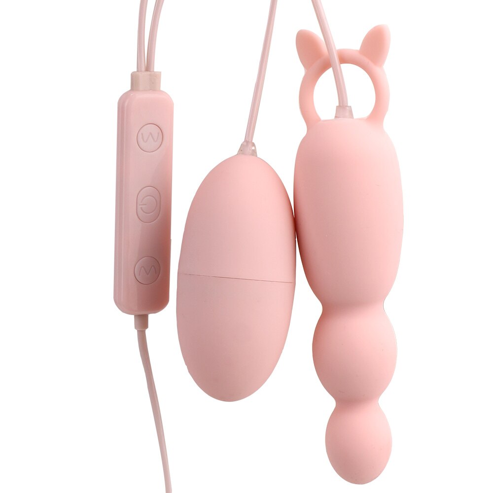 Anal Plug Vibrator Tongue Vibrators Clitoris Stimulator Sex Toys for Women Nipple Licking USB Power G-Spot Massage Vibrating Egg - buysextoyth