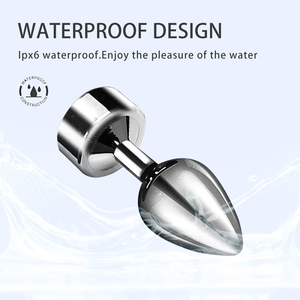 Anal Plug with Push 7 Vibration Modes Anal Toy for Men Prostate Massager Sex Toys with Remote Control Vibrator Anal Toys for 18 - buysextoyth