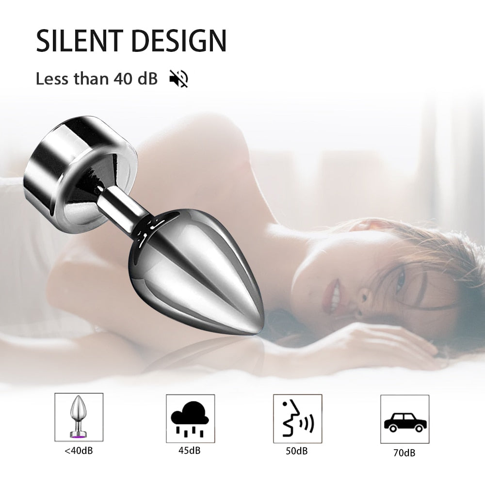 Anal Plug with Push 7 Vibration Modes Anal Toy for Men Prostate Massager Sex Toys with Remote Control Vibrator Anal Toys for 18 - buysextoyth