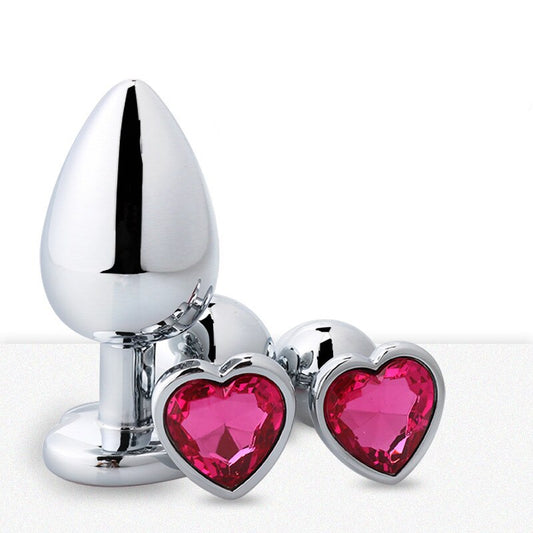 Anal Toys Heart-shaped Metal for Women Adult Sex Products Men Butt Plug Stainles Steel Anal Plugs Sex Vibrators Anal Dildo Toys - buysextoyth
