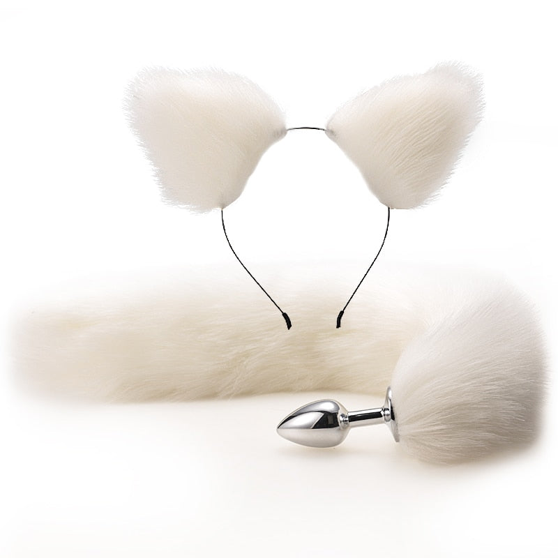Anal Toys Tail Plug In The Ass Metal Butt Plug for Women Fox Tail Erotic Sex Shop Anal Dilator Buttplug Adults Goods for Couples - buysextoyth