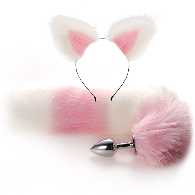 Anal Toys Tail Plug In The Ass Metal Butt Plug for Women Fox Tail Erotic Sex Shop Anal Dilator Buttplug Adults Goods for Couples - buysextoyth