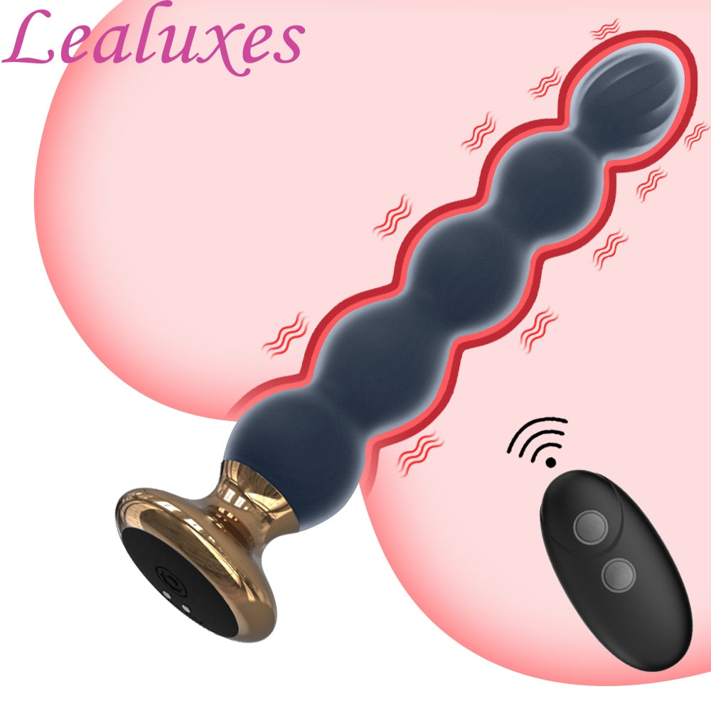 รีโมทคอนโทรลไร้สาย Anal Vibrator สำหรับผู้หญิงลูกปัด Anal นวดต่อมลูกหมาก Butt Plug กระตุ้นเซ็กซ์ทอยสำหรับชายหญิงคู่ - buysextoyth