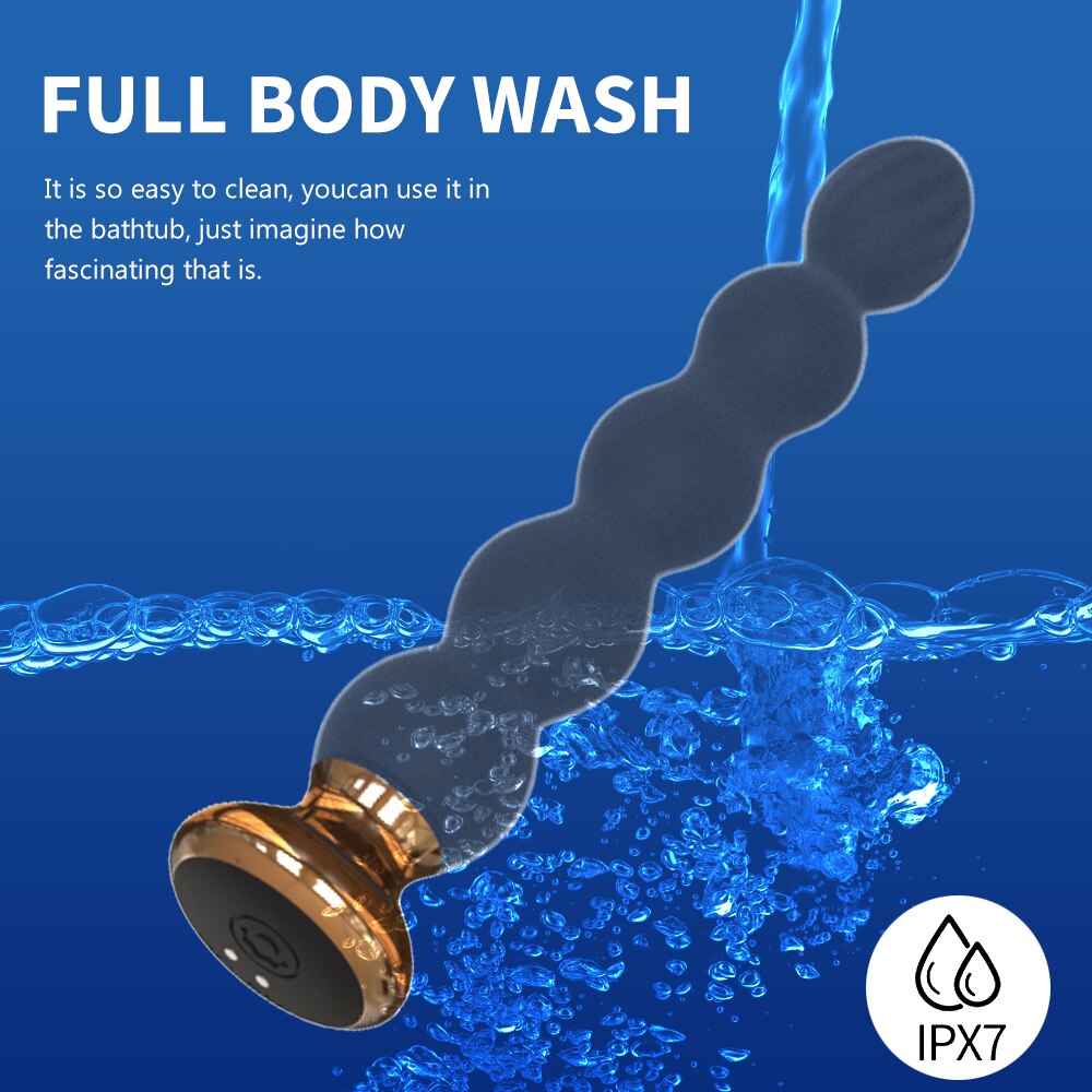 รีโมทคอนโทรลไร้สาย Anal Vibrator สำหรับผู้หญิงลูกปัด Anal นวดต่อมลูกหมาก Butt Plug กระตุ้นเซ็กซ์ทอยสำหรับชายหญิงคู่ - buysextoyth