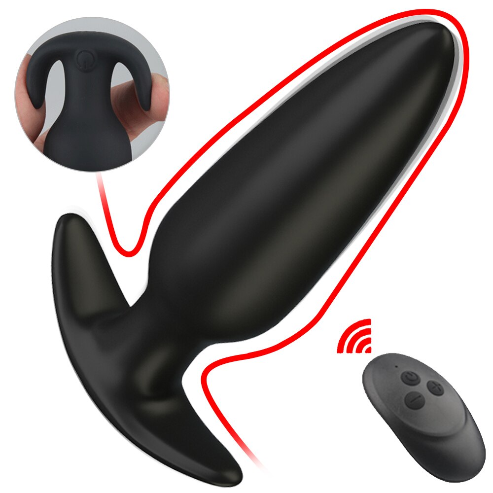 Anal Vibrator สำหรับ Man ไร้สายรีโมทคอนโทรลซิลิโคน Butt Plug สำหรับเกย์ Plug เพศของเล่นสำหรับผู้หญิงผลิตภัณฑ์สำหรับผู้ใหญ่ต่อมลูกหมากนวด - buysextoyth